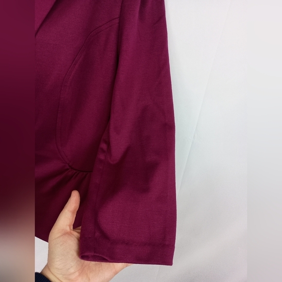 2/$30 ELLE Elegant Purple Maroon Merlo Blazer Preppy Clueless Dopamine(#1,255) - Picture 3 of 9